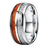 Wood and silver ring nz