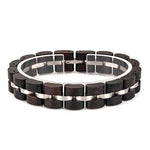 Wood and stainless steel bracelet nz