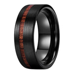 Wood and stainless steel ring nz
