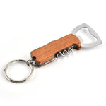 Wooden bottle opener keyring nz