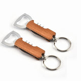 Wooden bottle opener keyring nz