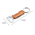 Wooden bottle opener keyring nz