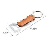 Wooden bottle opener keyring nz
