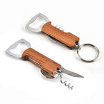 Wooden bottle opener keyring nz