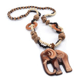 Wooden elephant pendant nz