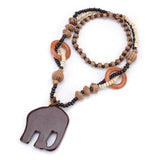 Wooden elephant pendant nz