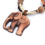 Wooden elephant pendant nz