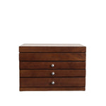 Wooden Jewellery Box With Glass Lid Light wood nz