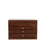 Wooden Jewellery Box With Glass Lid Light wood nz