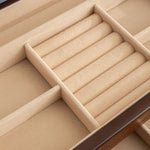 Wooden Jewellery Box With Glass Lid Light wood nz