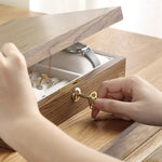 Wooden Jewellery Box With Lock Light wood nz