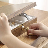 Wooden Jewellery Box With Lock Light wood nz