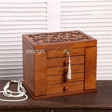 Wooden Keepsake Chest Cherry wood colour nz