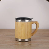 Wooden travel mug 300ml with handle nz