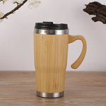 Wooden travel mug 500ml with handle nz