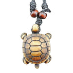 Wooden turtle necklace Brown nz