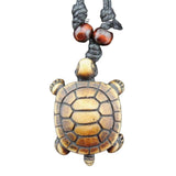 Wooden turtle necklace Brown nz