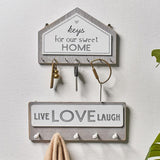 Wooden wall key holder nz