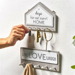 Wooden wall key holder nz