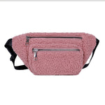 Wool Bum Bag Pink nz