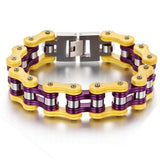 Yellow and purple chain bracelet nz