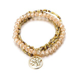 Yellow bohemian tree of life bracelet nz