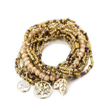 Yellow bohemian tree of life bracelet nz
