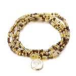 Yellow bohemian tree of life bracelet nz
