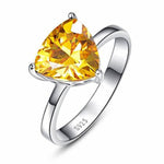 Yellow citrine stone ring nz