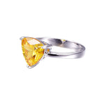 Yellow citrine stone ring nz