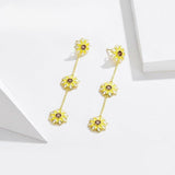 Yellow flower earrings nz
