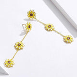 Yellow flower earrings nz