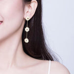 Yellow flower earrings nz