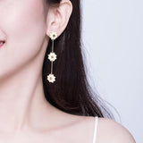 Yellow flower earrings nz