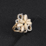 Yellow Gold flower ring nz