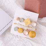 Yellow hair clip set nz
