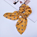 Yellow hair tie with beads nz