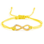 Yellow infinity bracelet nz