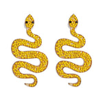 Yellow pearl snake earrings nz
