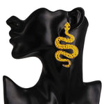 Yellow pearl snake earrings nz