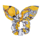 Yellow satin hair tie nz