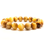 Yellow Tiger Eye Bracelet 10 mm / 16.5 cm nz