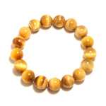 Yellow Tiger Eye Bracelet 12 mm / 16.5 cm nz