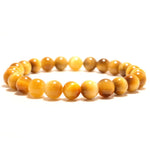 Yellow Tiger Eye Bracelet 8 mm / 16.5 cm nz