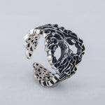 Yggdrasil tree ring silver 5 (49.32 mm) nz