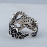 Yggdrasil tree ring silver 5 (49.32 mm) nz