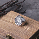 Yggdrasil Viking Steel Ring 7 (54.4 mm) nz